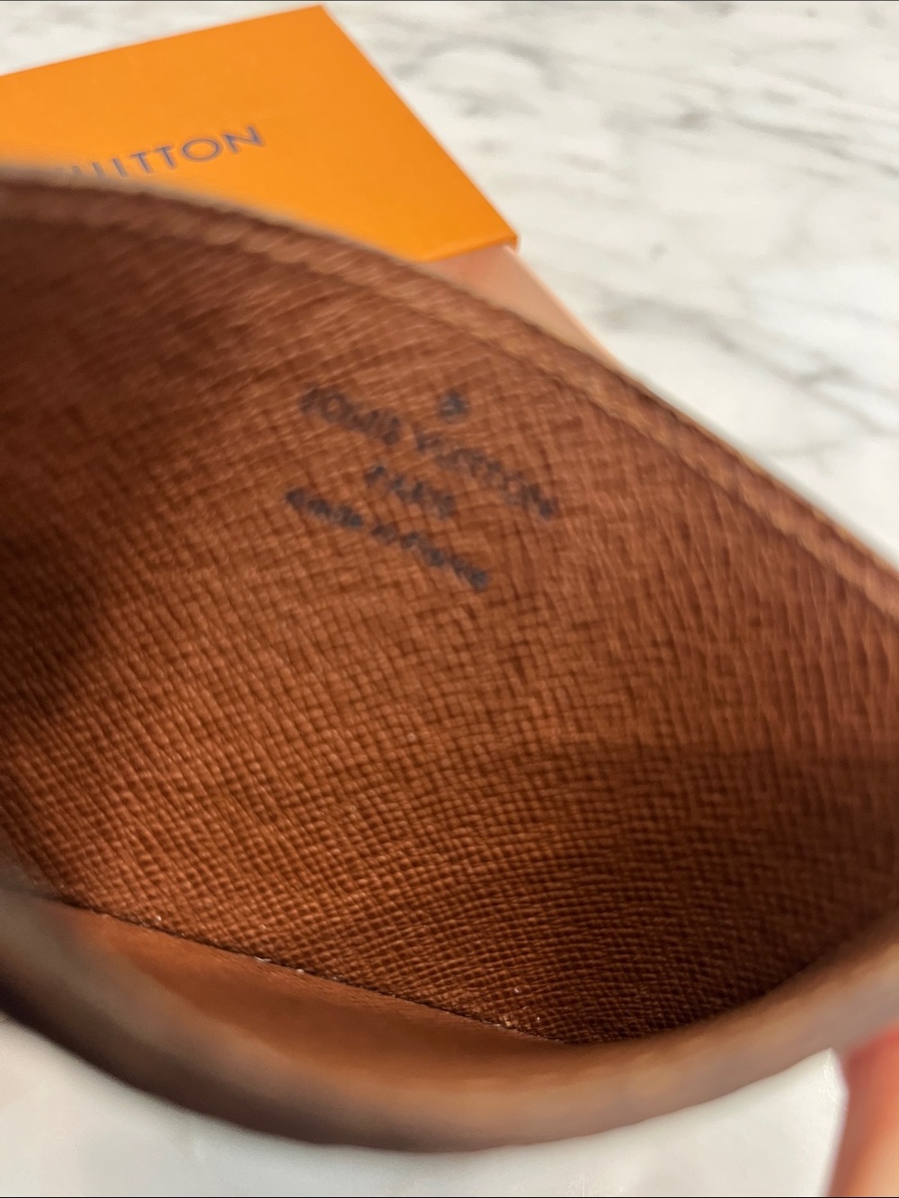 Louis Vuitton Monogram Card Case in Dark Brown & Tan - Picture 11 of 13